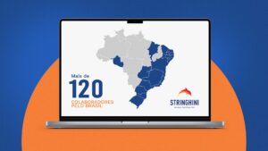 Mapa com a localização dos colaboradores da Stringhini