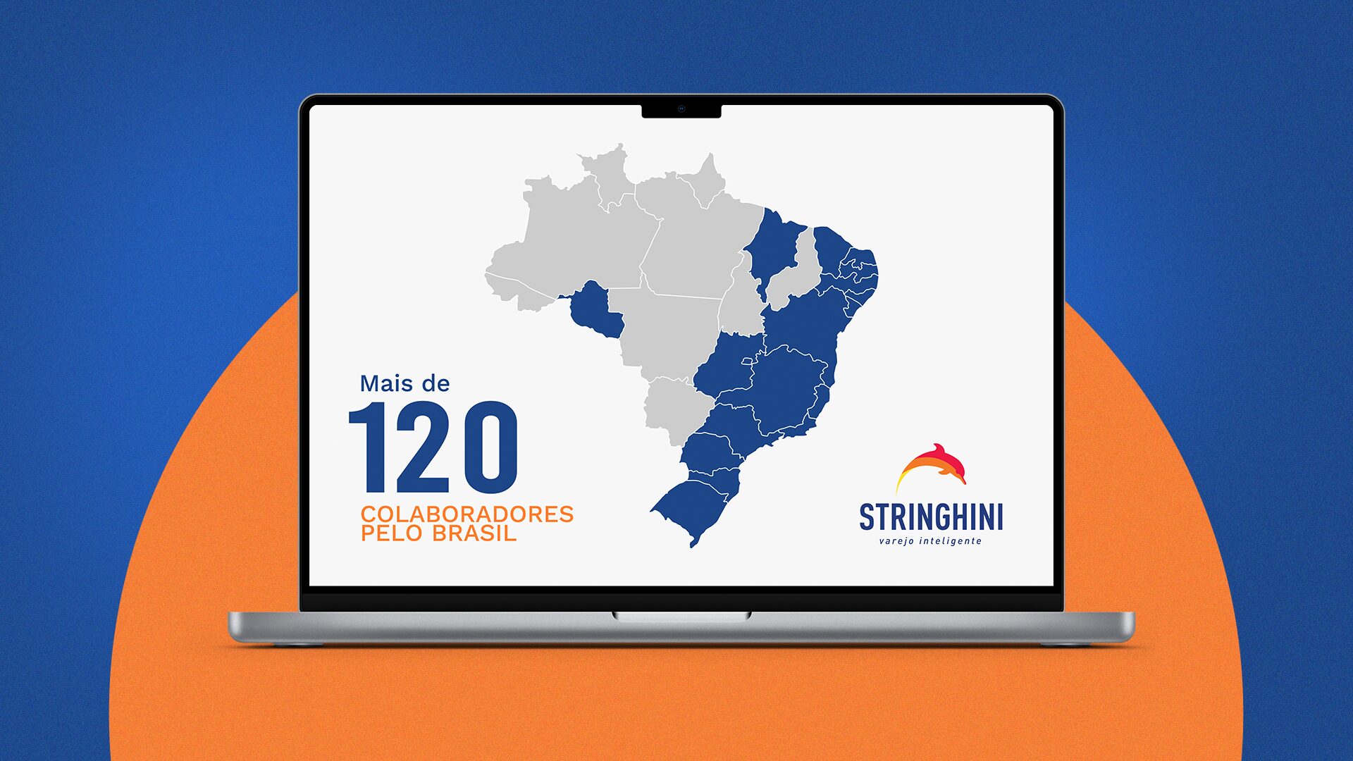 Mapa de colaboradores da empresa espalhados pelo Brasil - Sobre